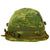 Original U.S. Vietnam M1 Helmet with Reversible Camouflage Cover and Dust Goggles Original Items