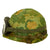 Original U.S. Vietnam M1 Helmet with Reversible Camouflage Cover and Dust Goggles Original Items