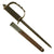 Original U.S. WWII First Pattern OSS Drop Knife with Scabbard made from Springfield Trapdoor Bayonet Original Items