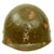 Original U.S. Korean War M1 Helmet Liner With Original 3rd Division Painted Insignia - Liner by CAPAC Original Items