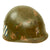 Original U.S. Korean War M1 Helmet Liner With Original 3rd Division Painted Insignia - Liner by CAPAC Original Items