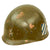 Original U.S. Korean War M1 Helmet Liner With Original 3rd Division Painted Insignia - Liner by CAPAC Original Items