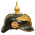 Original German Prussian Transitional M1915 Garde Infantry EM-NCO Pickelhaube Helmet - Dated 1915 Original Items