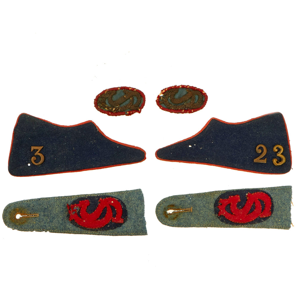 Original Czechoslovakia WWI Czechoslovak Legion 23rd Rifle Regiment Insignia Lot - 6 Items Original Items