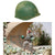 Original U.S. Operation Iraqi Freedom Iranian Used Wz50 Steel Helmet Taken From Baghdad Victory Arch Original Items