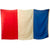 Original French WWI Era Large Tricolor National Flag - 57 ½” x 96” Original Items