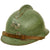 Original Italian WWI M16 “Lippmann Model” French Adrian Helmet with Faded Unit Marking - Complete Original Items