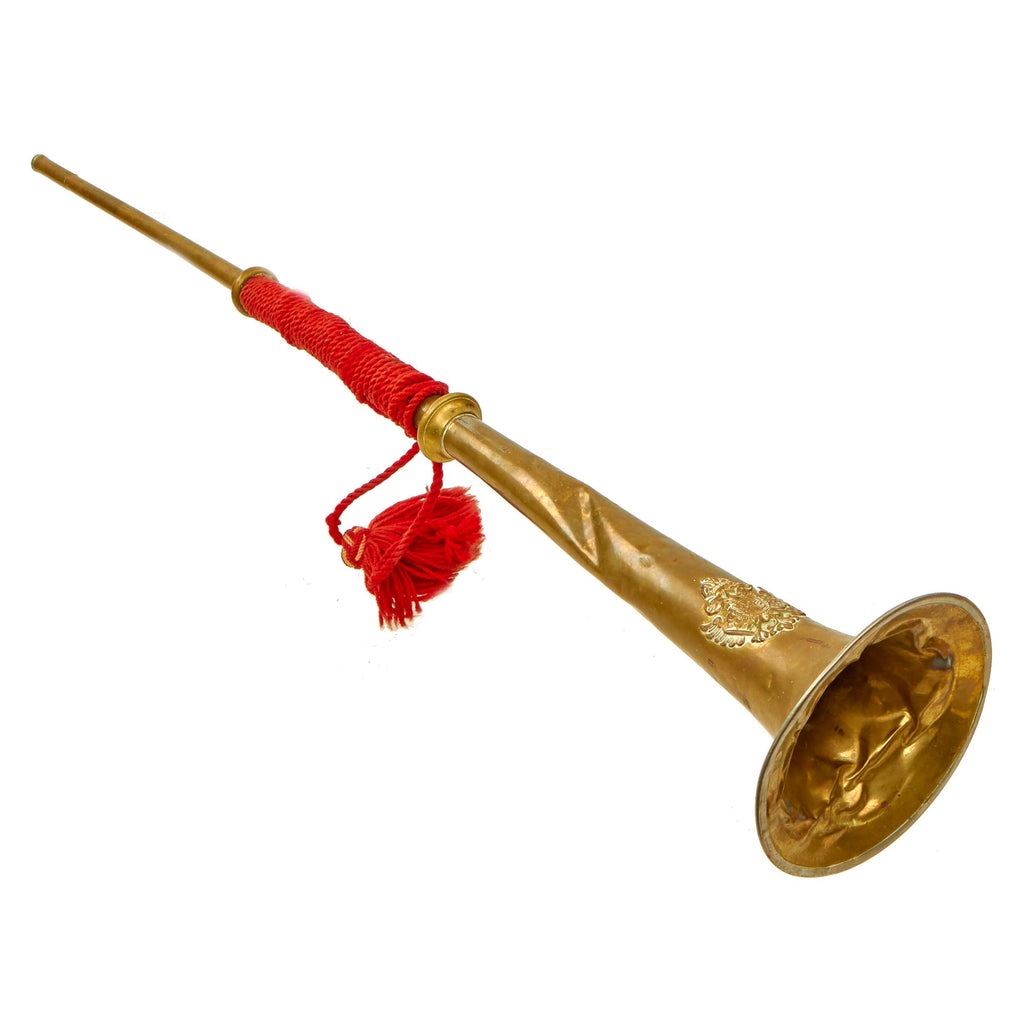 Original Austro-Hungarian WWI Fanfare “Herald” Brass Ceremonial Trumpe –  International Military Antiques