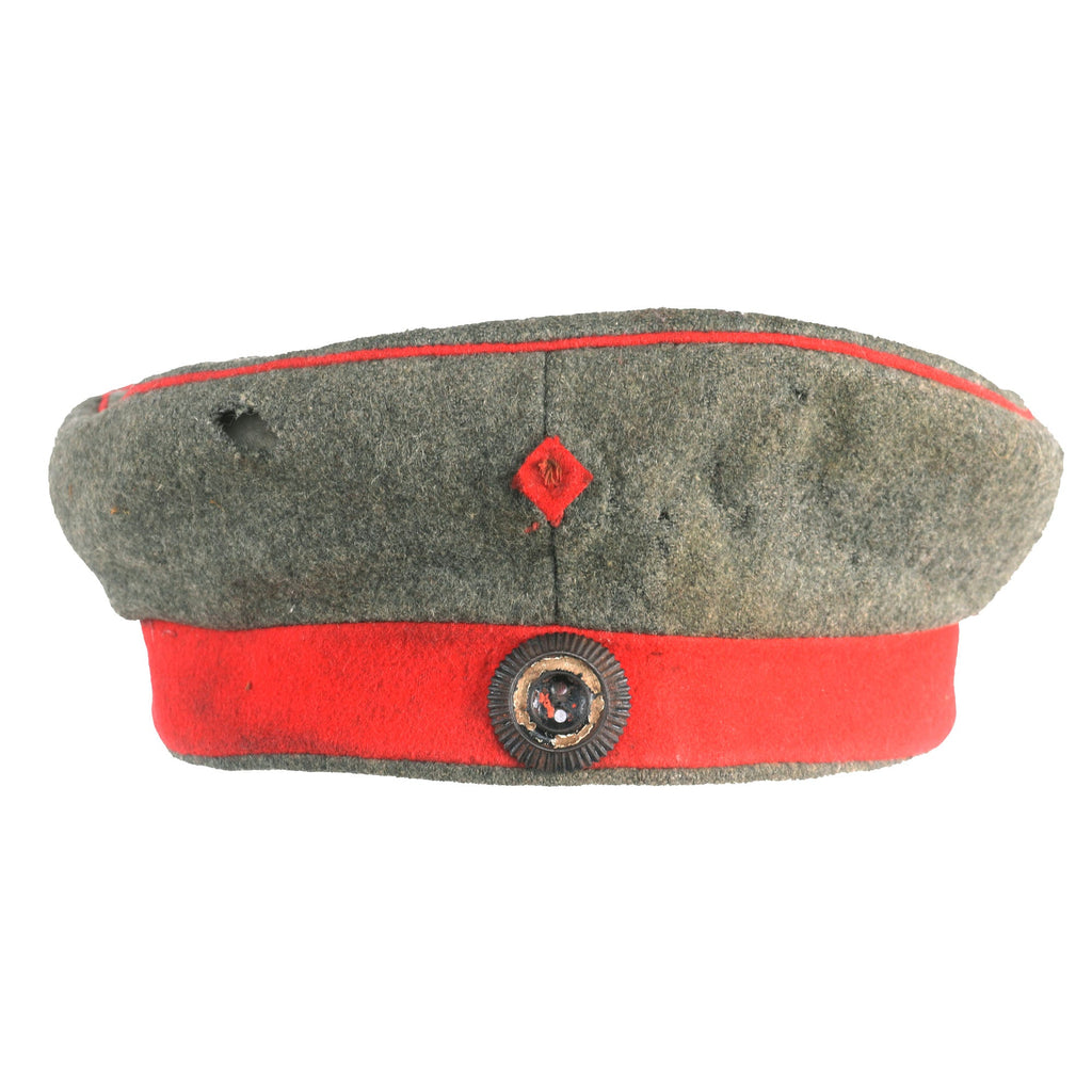 Original Imperial German WWI 1916 Dated M1907 Feldmütze Field Cap with Imperial Cockade Original Items