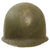 Original U.S. WWII 29th Division 1942 M1 Schlueter Fixed Bale Front Seam Helmet with Westinghouse Liner