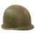 Original U.S. WWII 29th Division 1942 M1 Schlueter Fixed Bale Front Seam Helmet with Westinghouse Liner