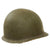 Original U.S. WWII 29th Division 1942 M1 Schlueter Fixed Bale Front Seam Helmet with Westinghouse Liner