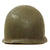 Original U.S. WWII 29th Division 1942 M1 Schlueter Fixed Bale Front Seam Helmet with Westinghouse Liner