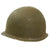 Original U.S. WWII 29th Division 1942 M1 Schlueter Fixed Bale Front Seam Helmet with Westinghouse Liner