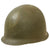 Original U.S. WWII 29th Division 1942 M1 Schlueter Fixed Bale Front Seam Helmet with Westinghouse Liner