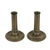 Original U.S. WWII Pair of German Artillery Shell Candle Stick Holders Trench Art - Dated 1936