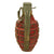 Original U.S. WWII Era Inert MkII Pre War Red Practice Pineapple Grenade with M10A3 Fuze - Circa 1920-1930 Original Items