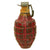 Original U.S. WWII Era Inert MkII Pre War Red Practice Pineapple Grenade with M10A3 Fuze - Circa 1920-1930 Original Items