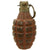 Original U.S. WWII Era Inert MkII Pre War Red Practice Pineapple Grenade with M10A3 Fuze - Circa 1920-1930 Original Items