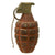 Original U.S. WWII Era Inert MkII Pre War Red Practice Pineapple Grenade with M10A3 Fuze - Circa 1920-1930 Original Items