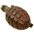 Original U.S. WWII Era Inert MkII Pre War Red Practice Pineapple Grenade with M10A3 Fuze - Circa 1920-1930 Original Items