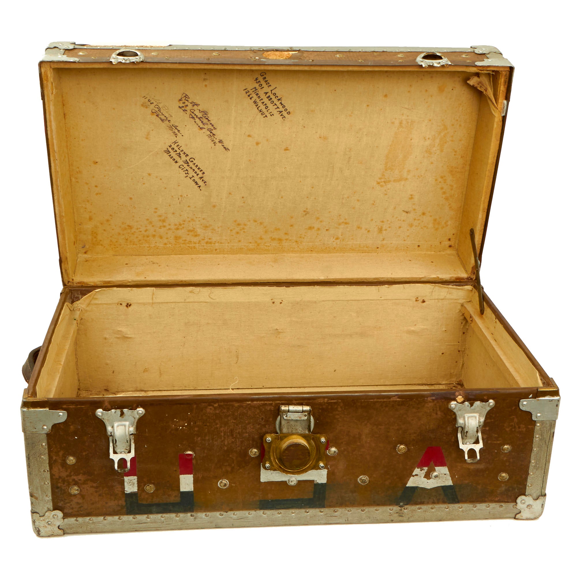 WWI Era Identified Steamer Trunk With Air Service Roundels., Lot #32816