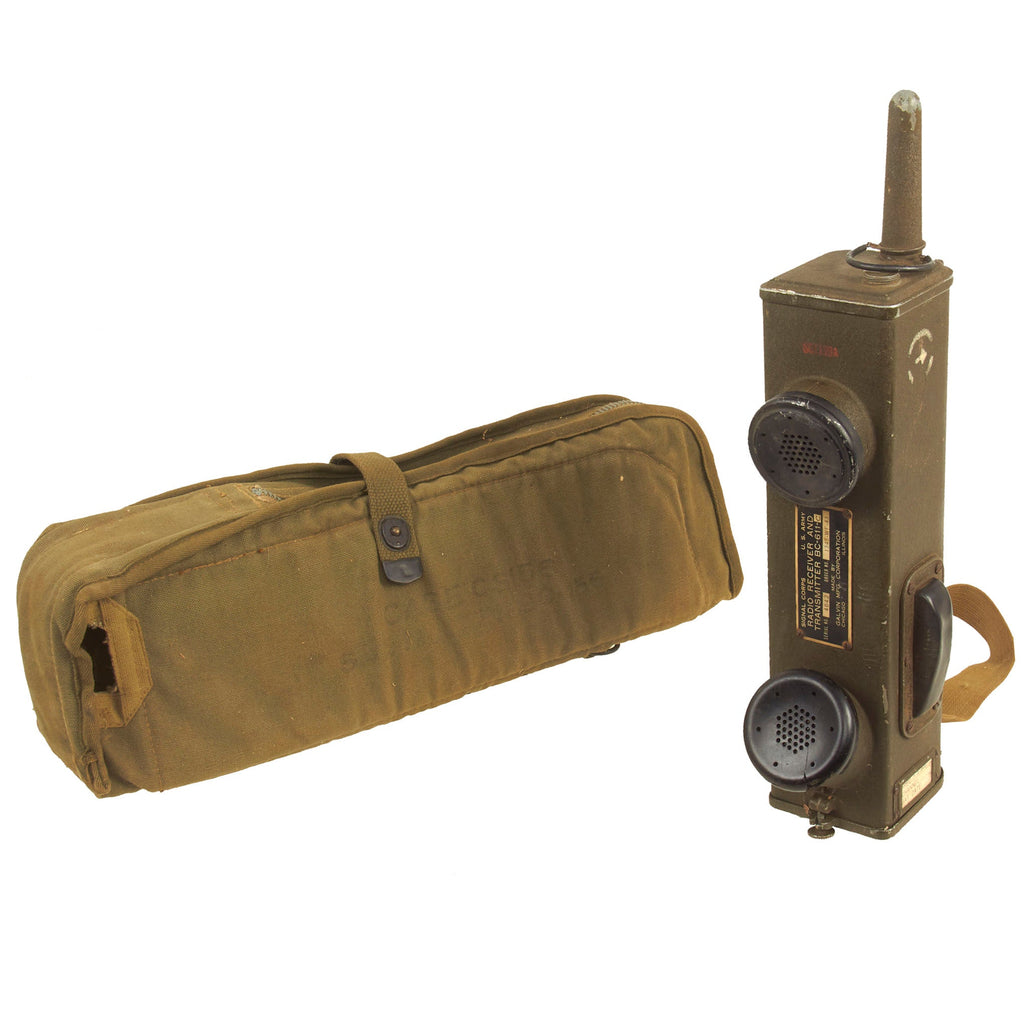 Original U.S. WWII Paratrooper Handie Talkie SCR-536 Radio with CS-156 Jump Case Original Items