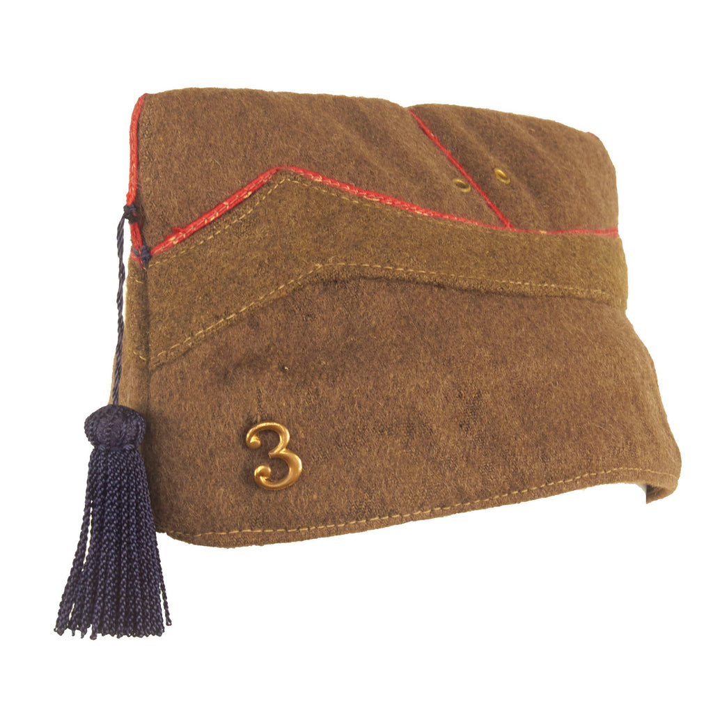 Original Belgian WWI 3rd Artillery Regiment Non-Commissioned Officer M1916 Forage Cap Original Items