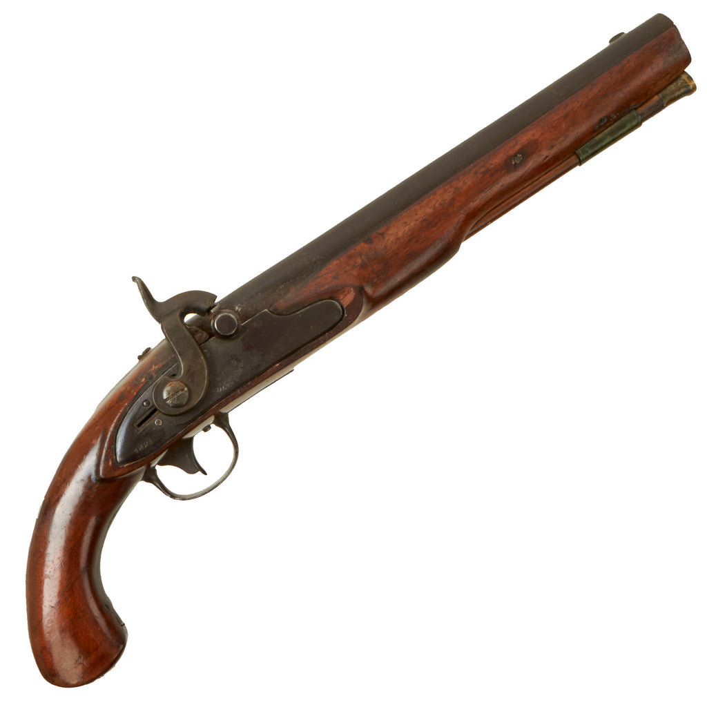 Original U.S. M1819 Flintlock Pistol by Simeon North Converted to Percussion and Re-stocked - dated 1821