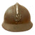 Original French WWII M1926 Adrian Helmet with Liner and Chinstrap - Olive Green