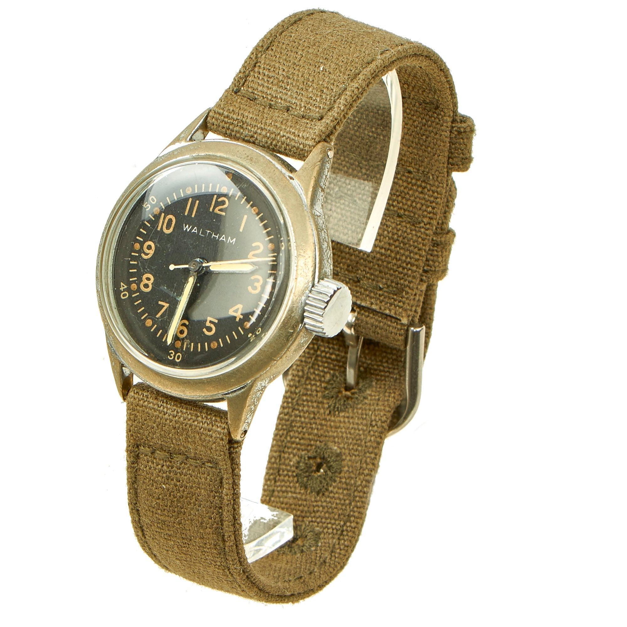 Original U.S. WWII 1944 Dated Type A-11 US Army Wrist Watch by Waltham ...