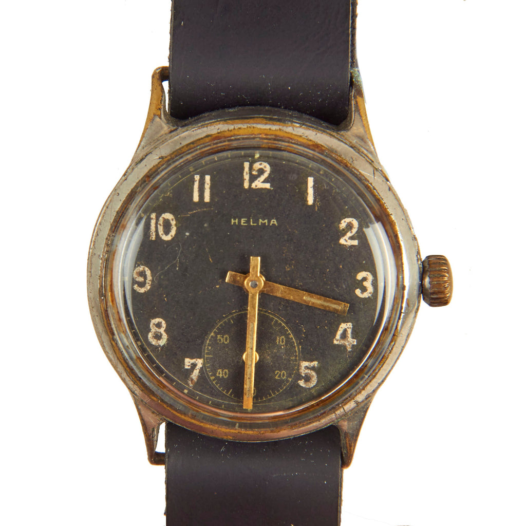 Original German WWII Wehrmacht D-H Watch by Helma - Fully Functional Original Items