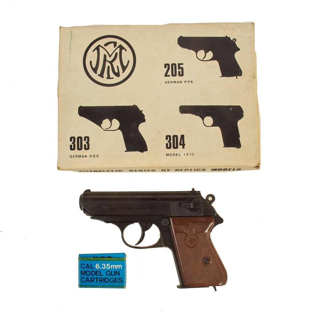 German WWII Walther PPK Non-Firing Replica Gun by MGC of Japan With Original Packaging and Cartridges Original Items