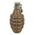 Original U.S. WWII Inert MkII Pineapple Grenade with Partial Yellow Ring & M10 Series Fuze Original Items