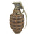 Original U.S. WWII Inert MkII Pineapple Grenade with Partial Yellow Ring & M10 Series Fuze Original Items