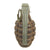 Original U.S. WWII Inert MkII Pineapple Grenade with Partial Yellow Ring & M10 Series Fuze Original Items