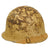 Original Israeli War of Attrition (1967 to 1973) Modified French Modèle 1951 Helmet Paint Desert Camouflage Original Items