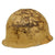 Original Israeli War of Attrition (1967 to 1973) Modified French Modèle 1951 Helmet Paint Desert Camouflage Original Items