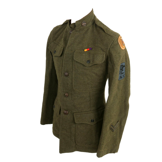 Original U.S. WWI Rare Double-Patched Motor Transport Corps & New York Port of Embarkation Enlisted Man’s Uniform Jacket & Breeches Original Items