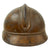 Original Rare French WWI Model 1915 Adrian Helmet with Zouave & Tirailleurs RF Badge - Complete with 1st Pattern Liner and Chinstrap Original Items