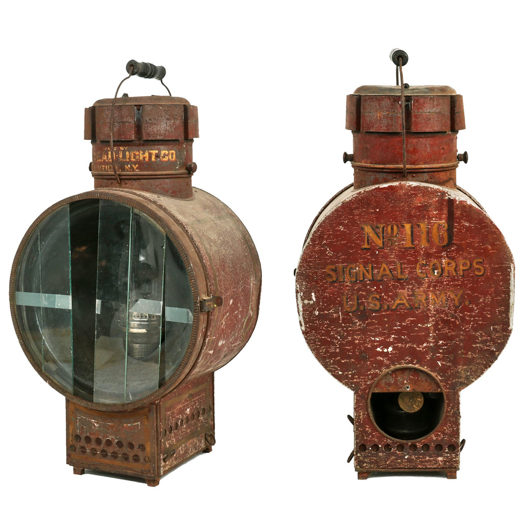 Original U.S. Early Indian Wars Era US Army Signal Corps Keresene Signal Lamp By The United States Headlight Company Original Items