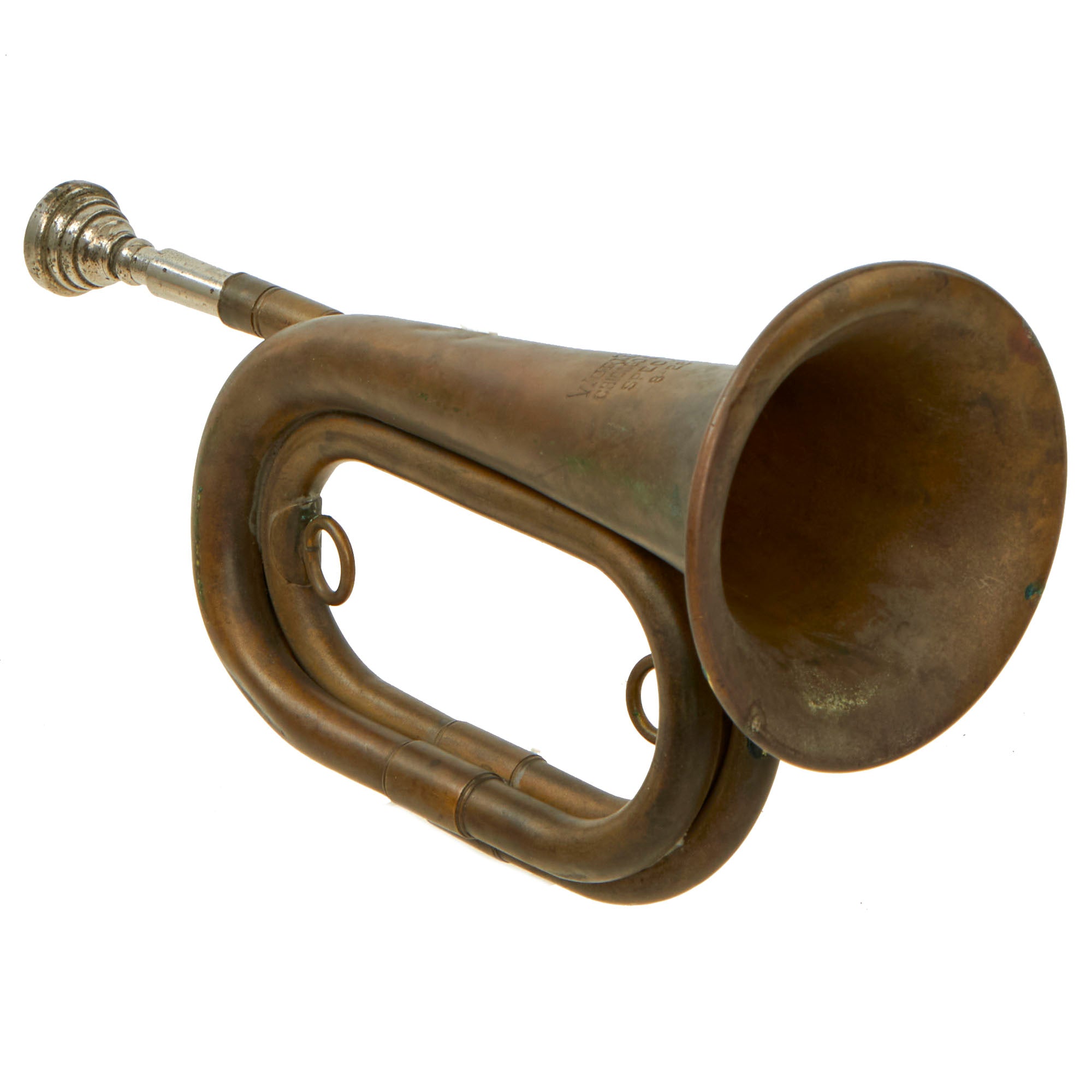 Original U.S. WWI 1917 dated Military Brass Bugle by Wurlitzer