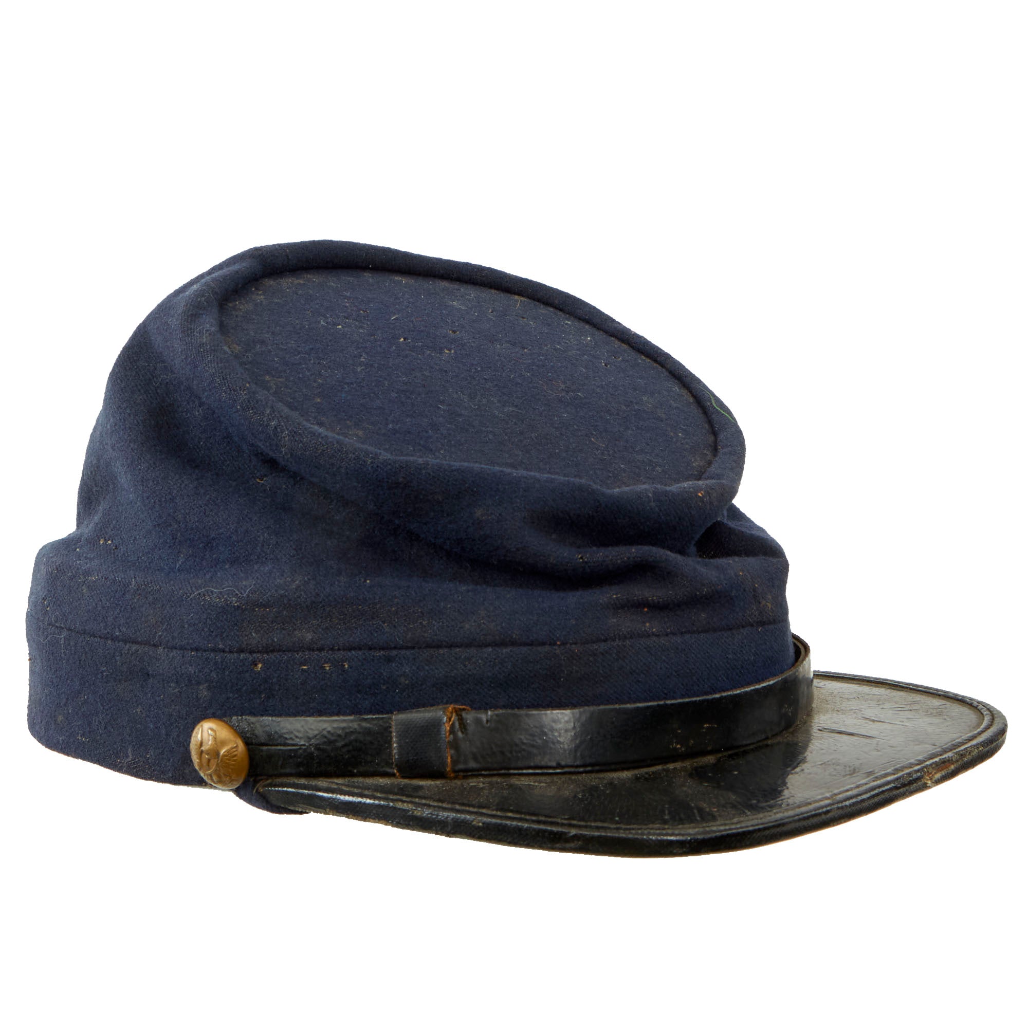 Original U.S. Civil War Commercial Chasseur Style Pattern Kepi With Infantry I Side Buttons