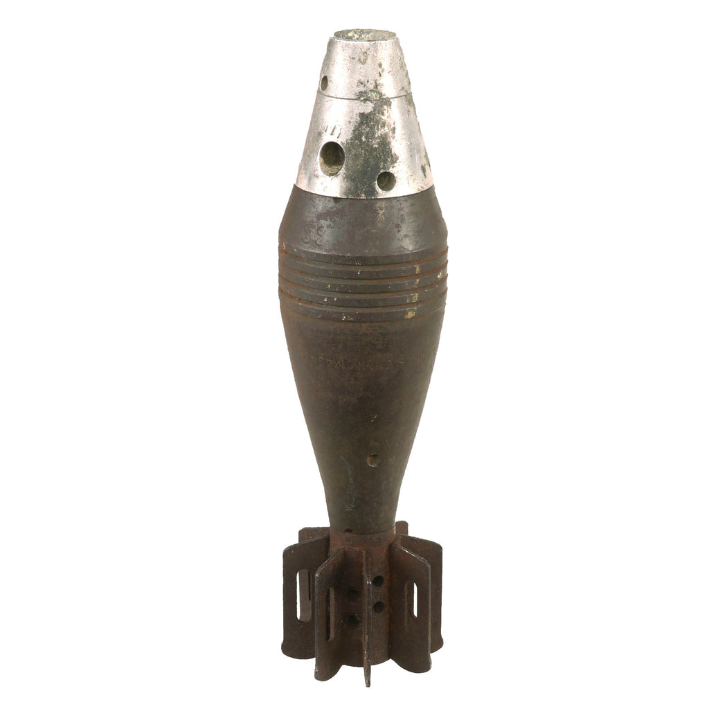 Original U.S. WWII 1941 Dated M49A2 60mm Deactivated Mortar Practice Round with Fuse - Inert Original Items