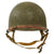 Original U.S. WWII M1-C Paratrooper Front Seam Swivel Bale Helmet with Factory-Made Jump Liner by Westinghouse - Correct WWII Configuration