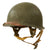 Original U.S. WWII M1-C Paratrooper Front Seam Swivel Bale Helmet with Factory-Made Jump Liner by Westinghouse - Correct WWII Configuration