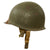 Original U.S. WWII M1-C Paratrooper Front Seam Swivel Bale Helmet with Factory-Made Jump Liner by Westinghouse - Correct WWII Configuration