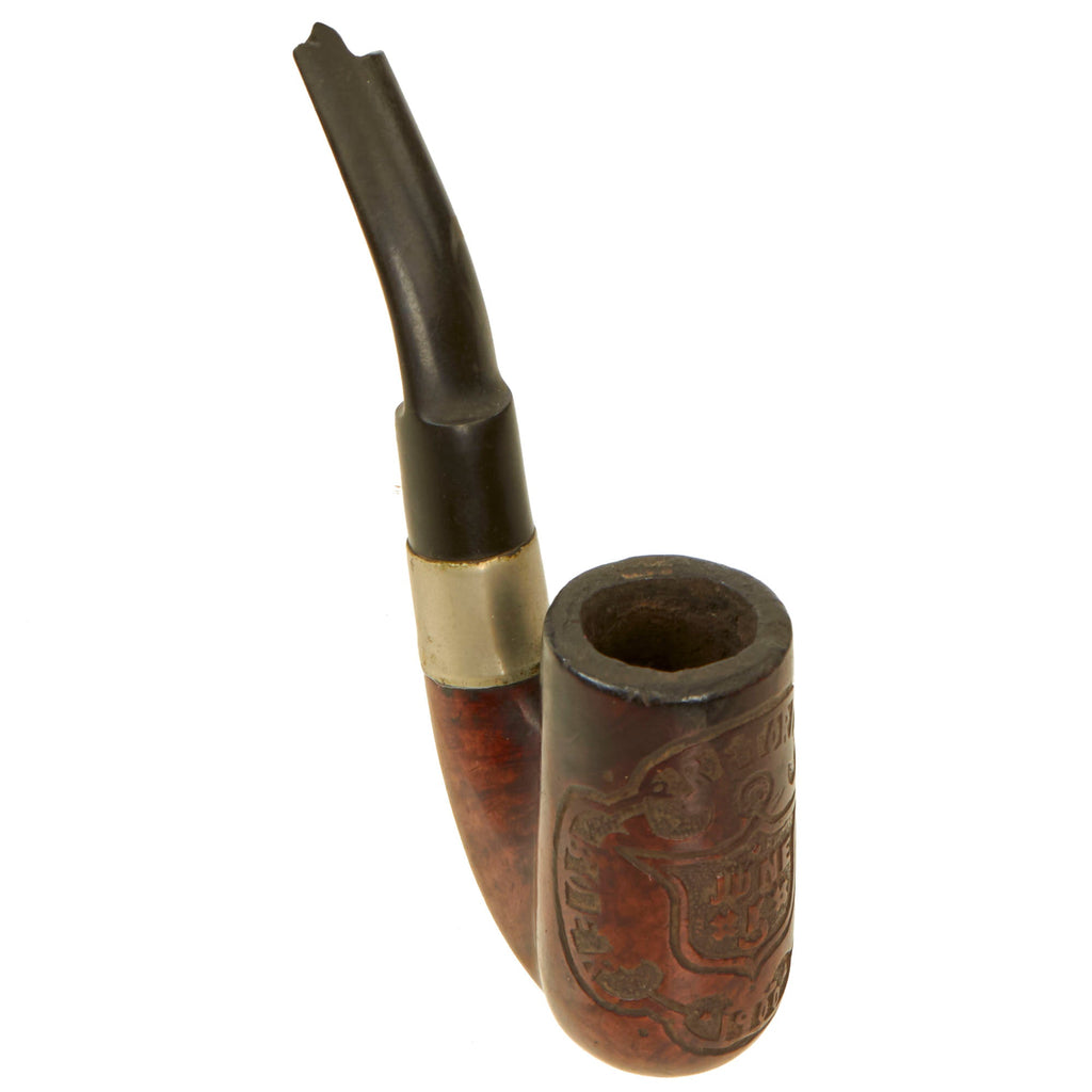 Original British Second Boer War Carved Pipe Made in Pretoria - Dated June 5th, 1900 Original Items