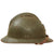 Original French WWII M1926 Adrian Helmet with Liner and Chinstrap - Olive Green Original Items