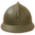 Original French WWII M1926 Adrian Helmet with Liner and Chinstrap - Olive Green Original Items